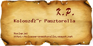 Koloszár Pasztorella névjegykártya
